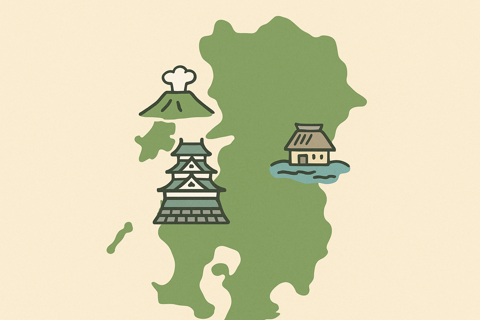 熊本県のイラスト