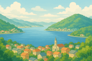 長崎県の風景イラスト