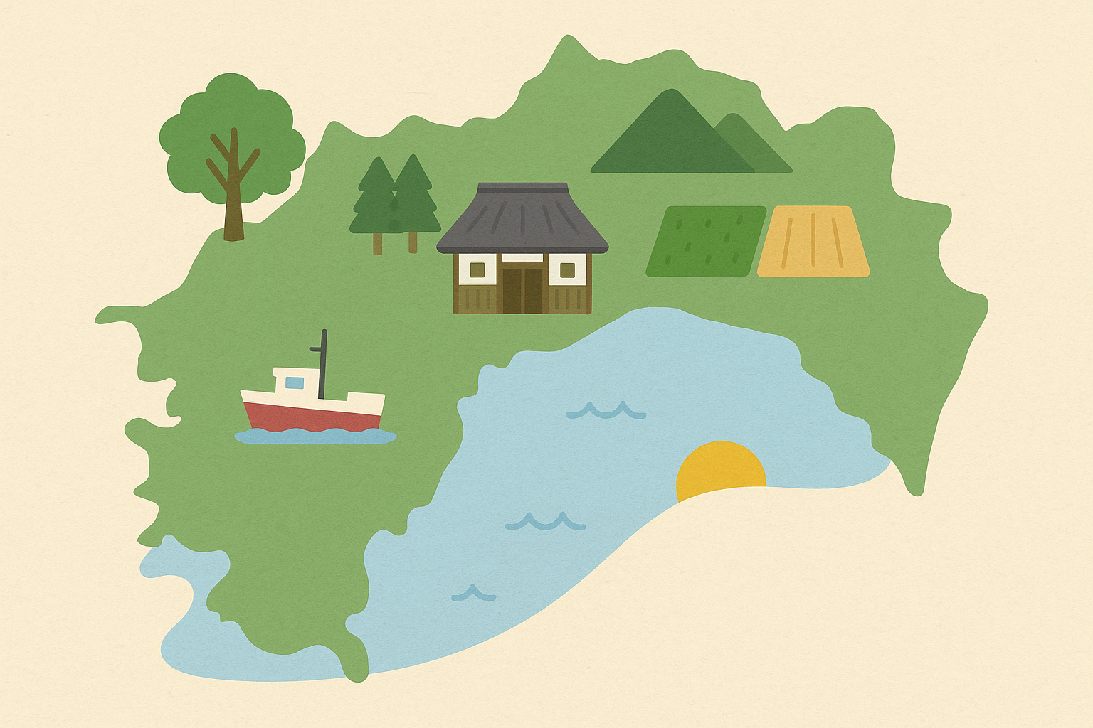 高知県のイラスト