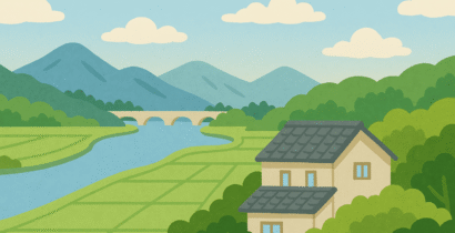 徳島県の空き家イラスト