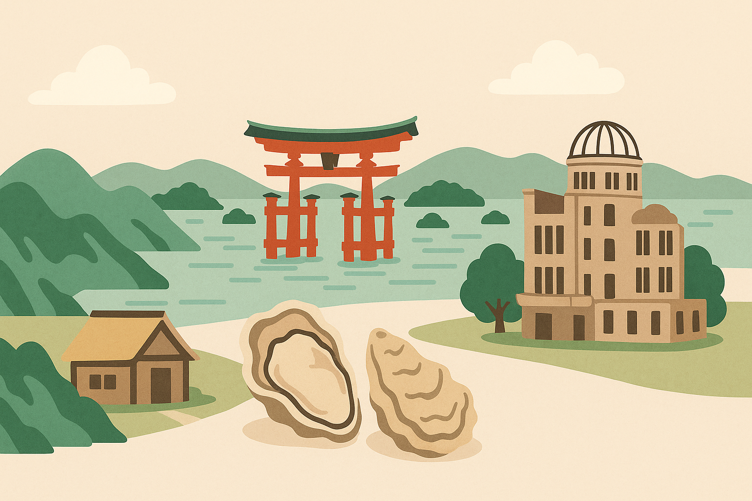 広島県のイラスト