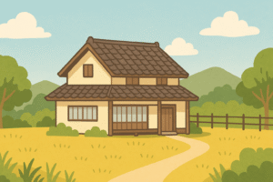 三重県の空き家のイラスト