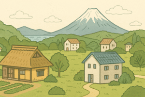 静岡県の空き家 イラスト