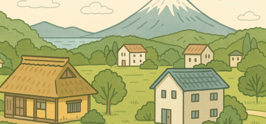 静岡県の空き家　イラスト