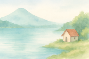 山梨県の空き家のイラスト