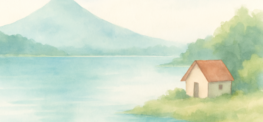 山梨県の空き家のイラスト