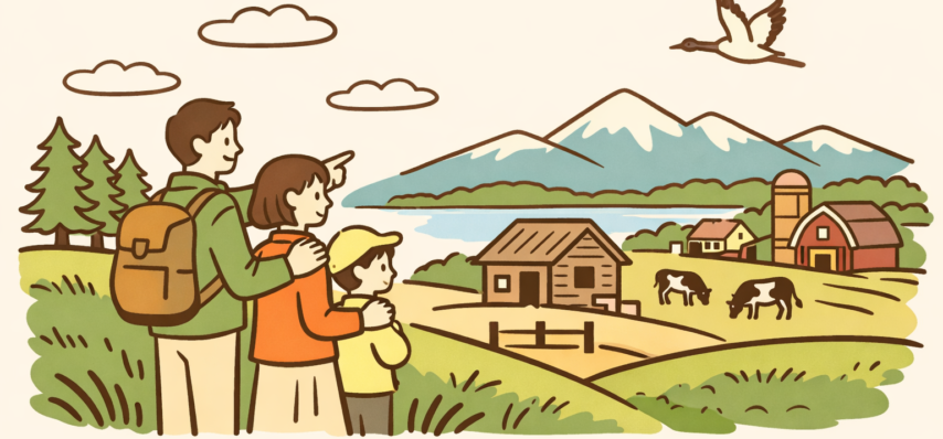 北海道へ移住を検討している家族