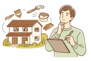 リフォーム検討中の男性
